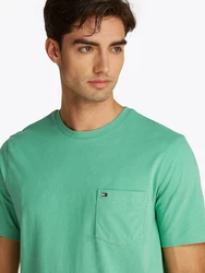 Tommy Hilfiger T-Shirt ESSENTIAL SOLID POCKET TEE Türkis/Grün/Hellgrün