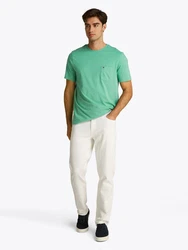 Tommy Hilfiger T-Shirt ESSENTIAL SOLID POCKET TEE Türkis/Grün/Hellgrün