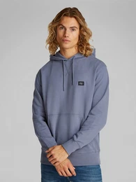 Sweatshirt WOVEN LABEL HOODIE Kngurutasche, Logostickerei