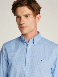 Tommy Hilfiger Businesshemd Flex Poplin Gingham RF Shirt Hellblau/Blau
