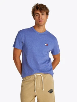 Tommy Jeans T-Shirt TJM REG BADGE TEE EXT Blau/Hellblau Tommy Jeans T-Shirt TJM REG BADGE TEE EXT Blau/Hellblau