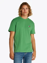 Tommy Jeans T-Shirt TJM REG BADGE TEE EXT Dunkelgrün/Türkis/Grün/Neonfarben