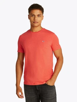 Tommy Jeans T-Shirt TJM XSLIM JASPE HTR TEE EXT Melange-Optik