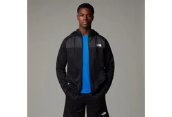 The North Face Reaxion Fleece Hoodie (9U2) Schwarz/Hellblau