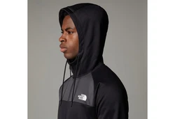 The North Face Reaxion Fleece Hoodie (9U2) Schwarz/Hellblau