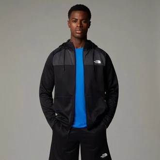 The North Face Reaxion Fleece Hoodie (9U2) Schwarz/Hellblau