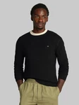 Calvin Klein Rundhalspullover MICRO WAFFLE TEXTURE CN SWEATER Schwarz