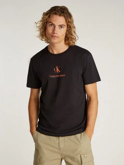 Calvin Klein Jeans T-Shirt Rot/Schwarz/Orange/Braun/Dunkelrot