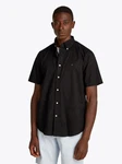 Tommy Hilfiger Kurzarmhemd FLEX POPLIN SOLID S/S SHIRT Schwarz