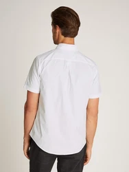 Tommy Hilfiger Kurzarmhemd FLEX POPLIN SOLID S/S SHIRT Weiß/Creme