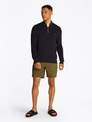 Tommy Hilfiger Troyer Racking Structure Zip Mock Dunkelblau