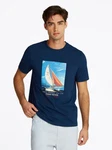 Tommy Hilfiger T-Shirt HILFIGER COLOR PHOTO PRINT TEE Blau/Dunkelblau