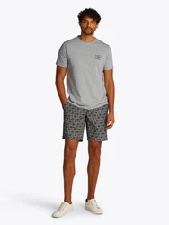 Tommy Hilfiger Rundhalsshirt HILFIGER STACK TEE Grau/Hellgrau/Dunkelgrau
