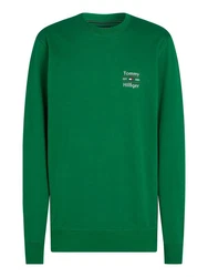 Tommy Hilfiger Sweatshirt HILFIGER STACK Dunkelgrün/Grün/Neonfarben