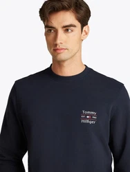 Tommy Hilfiger Sweatshirt HILFIGER STACK Dunkelblau/Hellblau