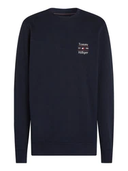 Tommy Hilfiger Sweatshirt HILFIGER STACK Dunkelblau/Hellblau
