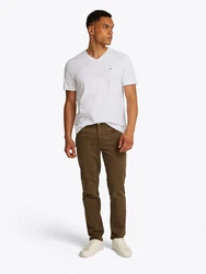 Tommy Hilfiger V-Shirt ESSENTIAL V-NECK TEE Weiß/Creme/Khaki