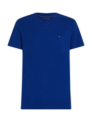Tommy Hilfiger V-Shirt ESSENTIAL V-NECK TEE Blau/Dunkelblau