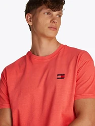 Tommy Jeans T-Shirt TJM RLX TJ LABEL TEE Rot