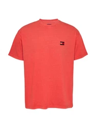 Tommy Jeans T-Shirt TJM RLX TJ LABEL TEE Rot