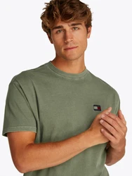 Tommy Jeans T-Shirt TJM RLX TJ LABEL TEE Dunkelgrün/Khaki/Grün