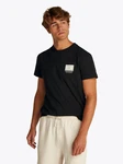Tommy Jeans T-Shirt TJM REG DNA GRAPHIC TEE EXT Schwarz/Hellblau