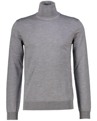 HUGO Strickpullover SAN THOMAS-M Dunkelgrau/Grau/Hellgrau