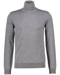 HUGO Strickpullover SAN THOMAS-M Dunkelgrau/Grau/Hellgrau