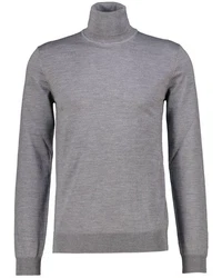 HUGO Strickpullover SAN THOMAS-M Dunkelgrau/Grau/Hellgrau