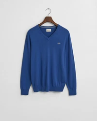 Gant Strickpullover CLASSIC COTTON V-NECK Blau/Dunkelblau/Hellblau