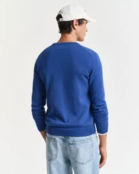 Gant Strickpullover CLASSIC COTTON V-NECK Blau/Dunkelblau/Hellblau