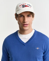 Gant Strickpullover CLASSIC COTTON V-NECK Blau/Dunkelblau/Hellblau
