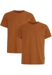 Blend T-Shirt Rundhals Basic Shirt (4817) Hellbraun
