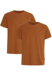 Blend T-Shirt Rundhals Basic Shirt (4817) Hellbraun
