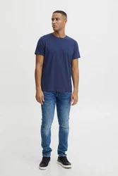 Blend T-Shirt Rundhals Basic Shirt (4817) Blau (4817)