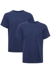 Blend T-Shirt Rundhals Basic Shirt (4817) Blau (4817)