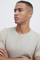 Blend T-Shirt Rundhals Basic Shirt (4817) Grau/Grün (4817)
