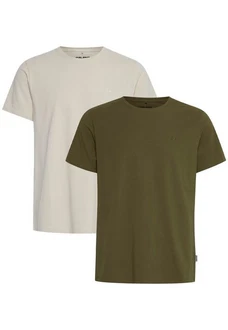 Blend T-Shirt Rundhals Basic Shirt (4817) Grau/Grün (4817) Blend T-Shirt Rundhals Basic Shirt (4817) Grau/Grün (4817)