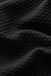 Next Sweatshirt Strukturiertes Premium Rundhalssweatshirt Schwarz/Dunkelgrau
