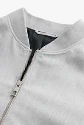 Next Bomberjacke (1-St) Grau/Hellgrau