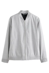 Next Bomberjacke (1-St) Grau/Hellgrau