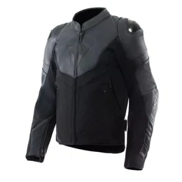 Motorradjacke Iperattiva Lederjacke schwarz/schwarz 52