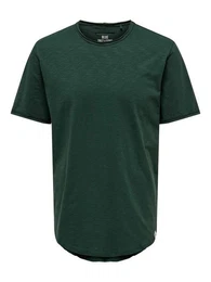 T-Shirt Rundhals T-Shirt Long Shirt 4783 in Grn-4