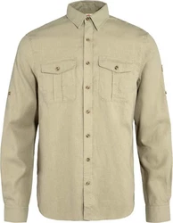 Fjällräven Langarmhemd vik Travel Shirt LS Khaki/Braun