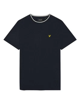 Lyle & Scott T-Shirt Tipped Dunkelblau/Grün/Blau