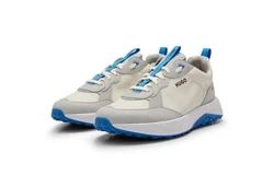 HUGO Sneaker Kane Weiß/Hellblau/Blau/Grau/Beige/Pastell