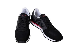 ARMANI EXCHANGE Herren Sneaker Low Schnür-Schuh Retro Logo Sneaker 