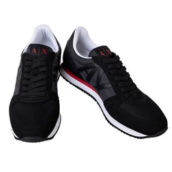 ARMANI EXCHANGE Herren Sneaker Low Schnür-Schuh Retro Logo Sneaker 