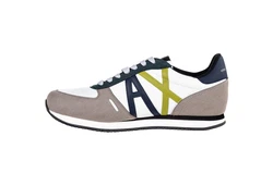 ARMANI EXCHANGE Herren Sneaker Low Schnür-Schuh Retro Logo Sneaker 