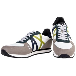 ARMANI EXCHANGE Herren Sneaker Low Schnür-Schuh Retro Logo Sneaker 